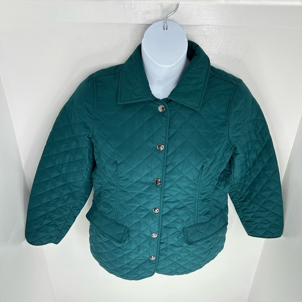 Chico's Quilted Snap Button Front Collared Jacket… - image 5